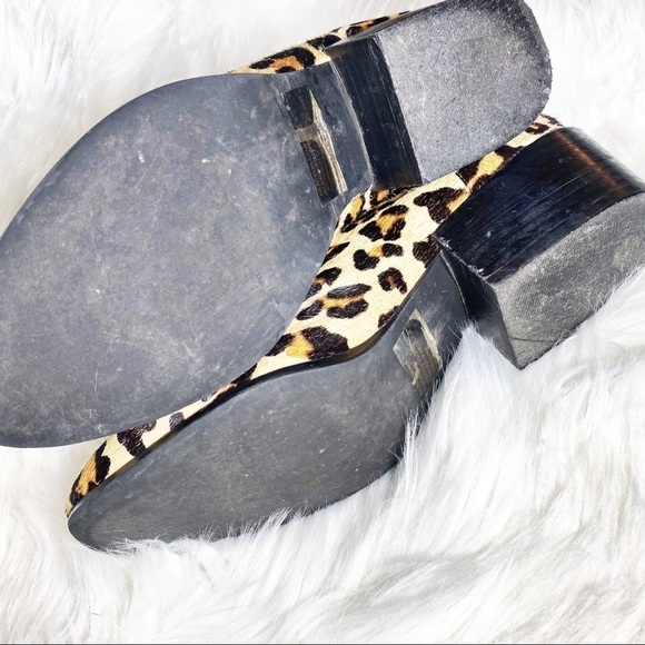 STEVE MADDEN Palace Western Leopard Print Calf Hair Chelsea Bootie, Size 8 - Picture 6 of 10